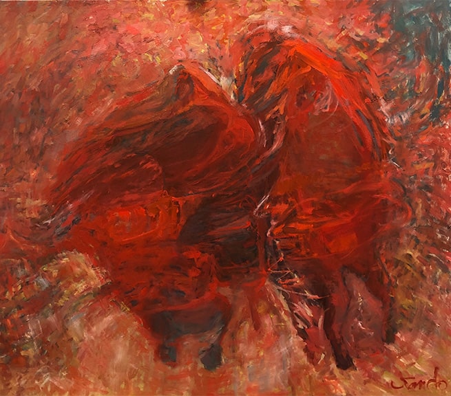 Barn Dance, Oil, 42x48