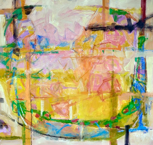 Island Light, 42x44, Oil Painting