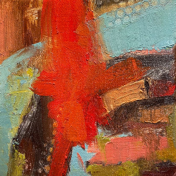 Red Bridge, Oil Painting, 6