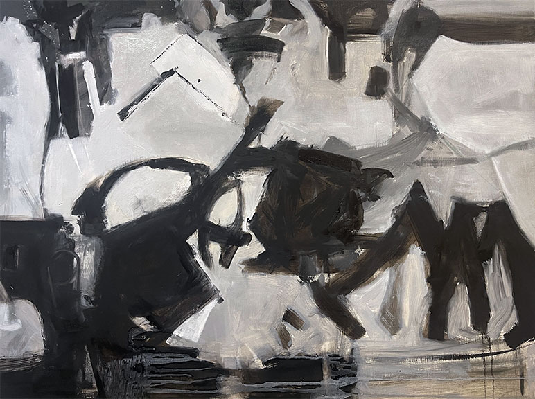 Moves Around, 30 x 40, Oil Painting