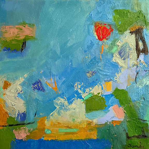 Beach Glass, 12 x 12, Oil Painting